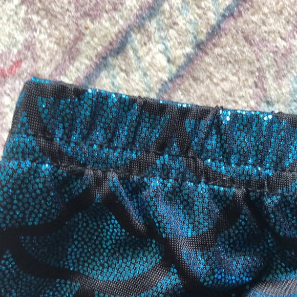 TWEEN MERMAID shiny metallic scale Leggings - Picture 5 of 15